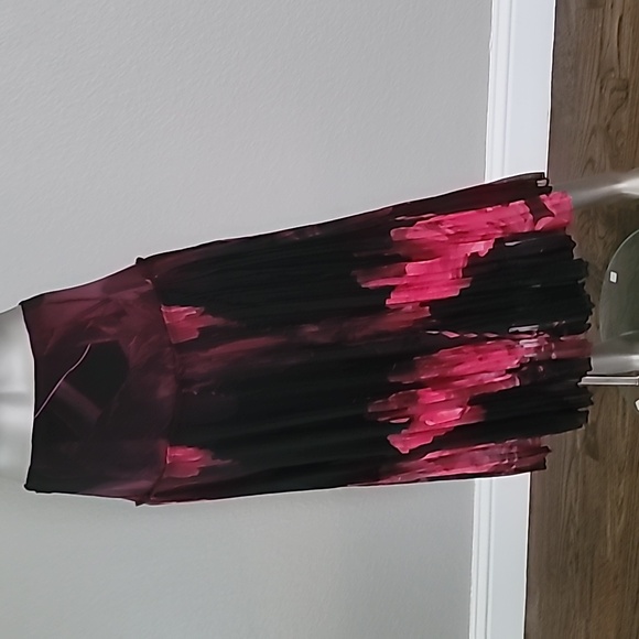 Ted Baker London Raychi Floral Print Tiered Pleated Hem A-Line Skirt Size 1 - Picture 3 of 10